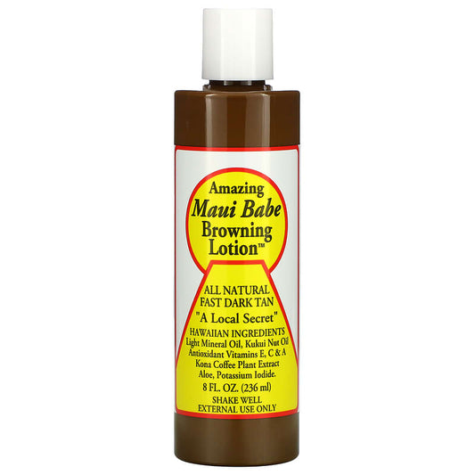 Maui Babe Browning Lotion - All Natural Fast Dark Tan  8 fl.oz