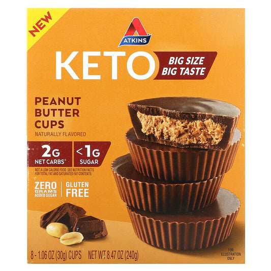 Atkins Keto Treat Peanut Butter Cups 8 count