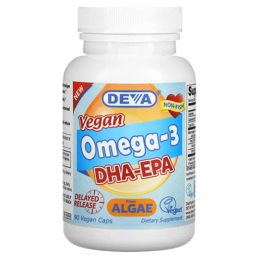 Deva Nutrition Vegan Omega-3 DHA-EPA Non-Fish 90 vcaps