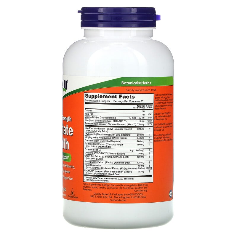 Now Prostate Health  180 sgels