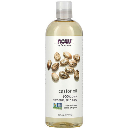 Now 100% Pure Castor Oil  16 fl.oz