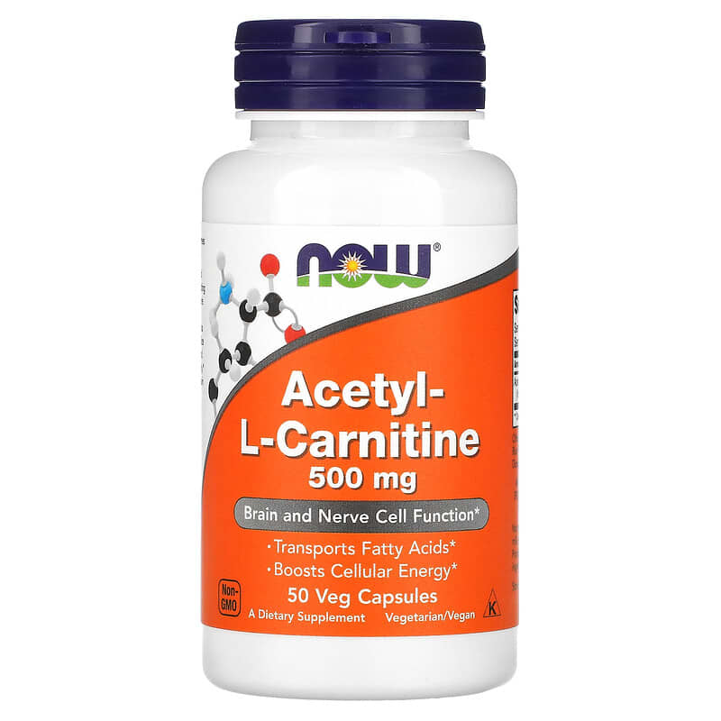 Now Acetyl-L Carnitine (500mg)  50 caps