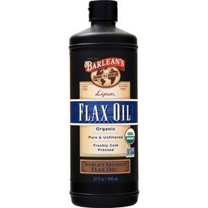 Barlean's Organic Lignan Flax Oil  EXPIRES 10/30/25 32 fl.oz