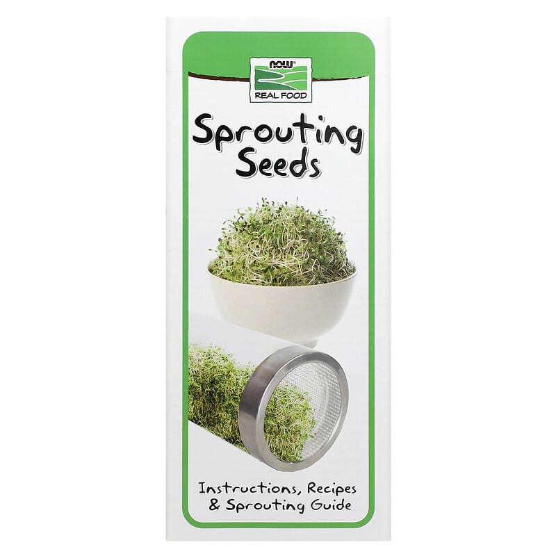 Now Sprouting Jar with Stainless Steel Screen and Lid  1 unit