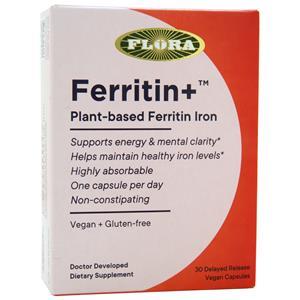 Flora Ferritin+  BEST BY 10/25 30 vcaps