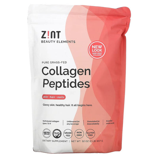 Zint Collagen - Hydrolyzed Collagen Types I & III (Grass Fed Beef)  32 oz