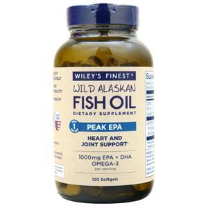 Wiley's Finest Wild Alaskan Fish Oil - Peak EPA  120 sgels
