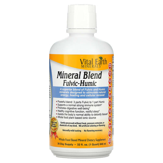 Vital Earth Minerals Mineral Blend Fulvic-Humic Liquid  32 fl.oz