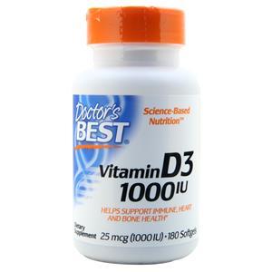 Doctor's Best Vitamin D3 (1000IU)  180 sgels