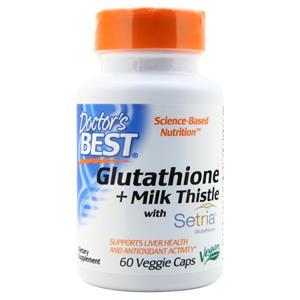 Doctor's Best Glutathione + Milk Thistle with Setria  60 vcaps