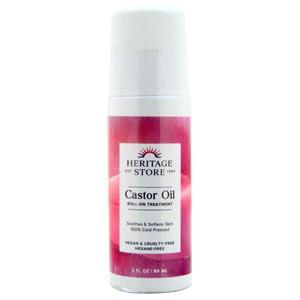Heritage Store Castor Oil Roll-On Treatment  3 fl.oz