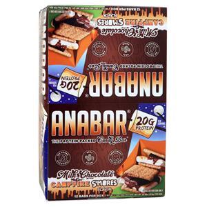 Anabar The Protein-Packed Candy Bar Milk Chocolate Campfire S'Mores 12 bars