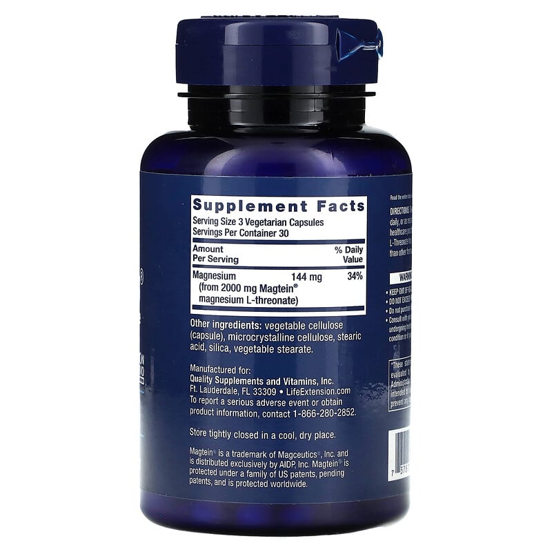 Life Extension Neuro-Mag Magnesium L-Threonate  90 vcaps