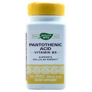 Nature's Way Pantothenic Acid Vitamin B5  100 caps