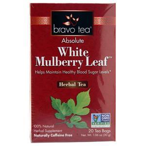 Bravo Tea Absolute White Mulberry Leaf Herbal Tea  20 pckts