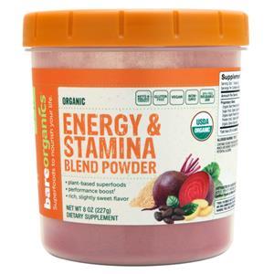 Bare Organics Organic Energy & Stamina Blend Powder  8 oz