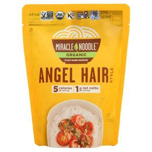 Miracle Noodle Organic Plant Based Noodles Angel Hair Style 7 oz