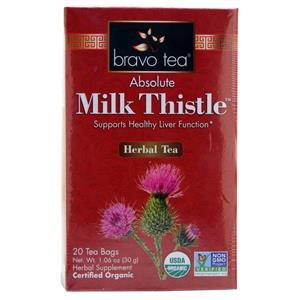 Bravo Tea Absolute Milk Thistle Herbal Tea  20 pckts