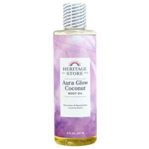 Heritage Store Aura Glow Coconut Body Oil  8 fl.oz