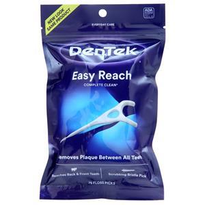 DenTek Complete Clean Easy Reach Floss Picks Mouthwash Blast 75 count