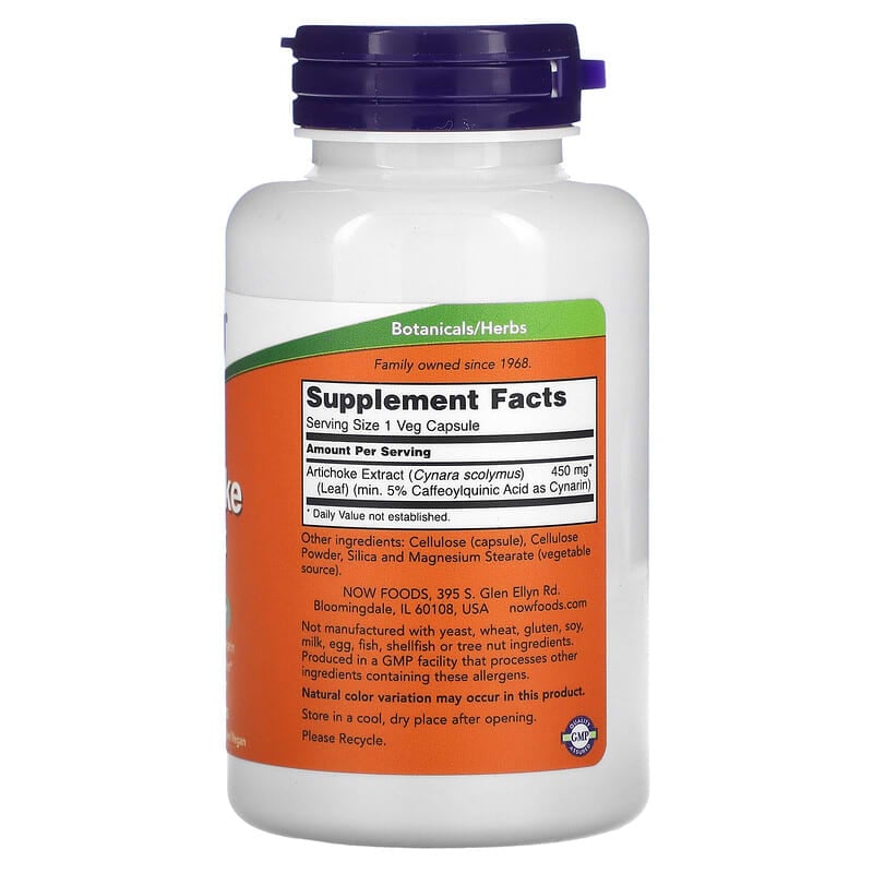 Now Artichoke Extract (450mg)  90 vcaps