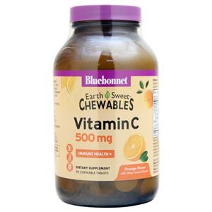 Bluebonnet Earth Sweet Chewables - Vitamin C (500mg) Orange 90 tabs
