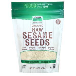 Now Organic Raw Sesame Seeds  16 oz