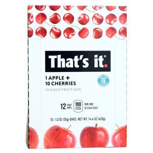 That's it Nutrition Fruit Bar Apple & Cherries 12 bars