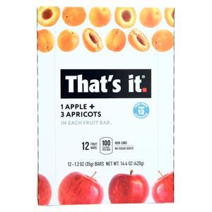 That's it Nutrition Fruit Bar Apple & Apricots 12 bars