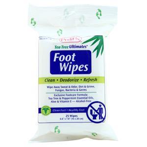 Pedifix Tea Tree Ultimates - Foot Wipes  25 wipes
