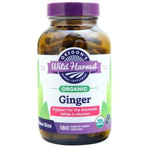 Oregon's Wild Harvest Organic Ginger  180 vcaps