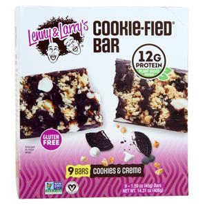 Lenny and Larry's Cookie-Fied Bar Cookies & Creme 9 bars