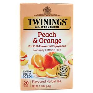 Twinings of London Flavoured Herbal Tea Peach & Orange 20 pckts