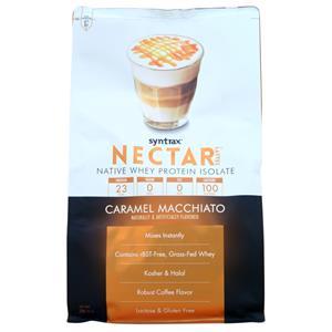 Syntrax Nectar Lattes Native Whey Protein Isolate Caramel Macchiato 2 lbs