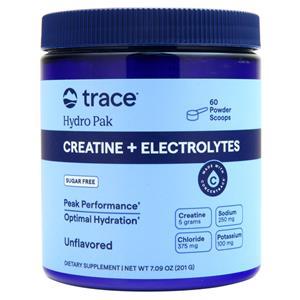 Trace Hydro Pak Creatine + Electrolytes Unflavored 201 grams