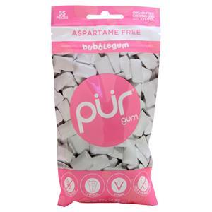 PUR Sugar-Free Chewing Gum with Xylitol Bubblegum 55 count