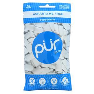 PUR Sugar-Free Chewing Gum with Xylitol Peppermint 55 count