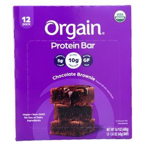 Orgain Protein Bar Chocolate Brownie 12 bars