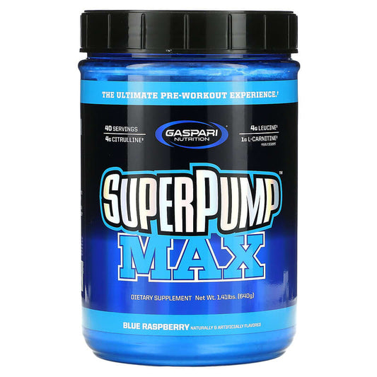 Gaspari Nutrition SuperPump Max Blue Raspberry 1.41 lbs