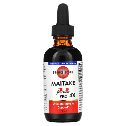 Mushroom Wisdom Maitake D-Fraction Pro 4X Liquid  60 mL