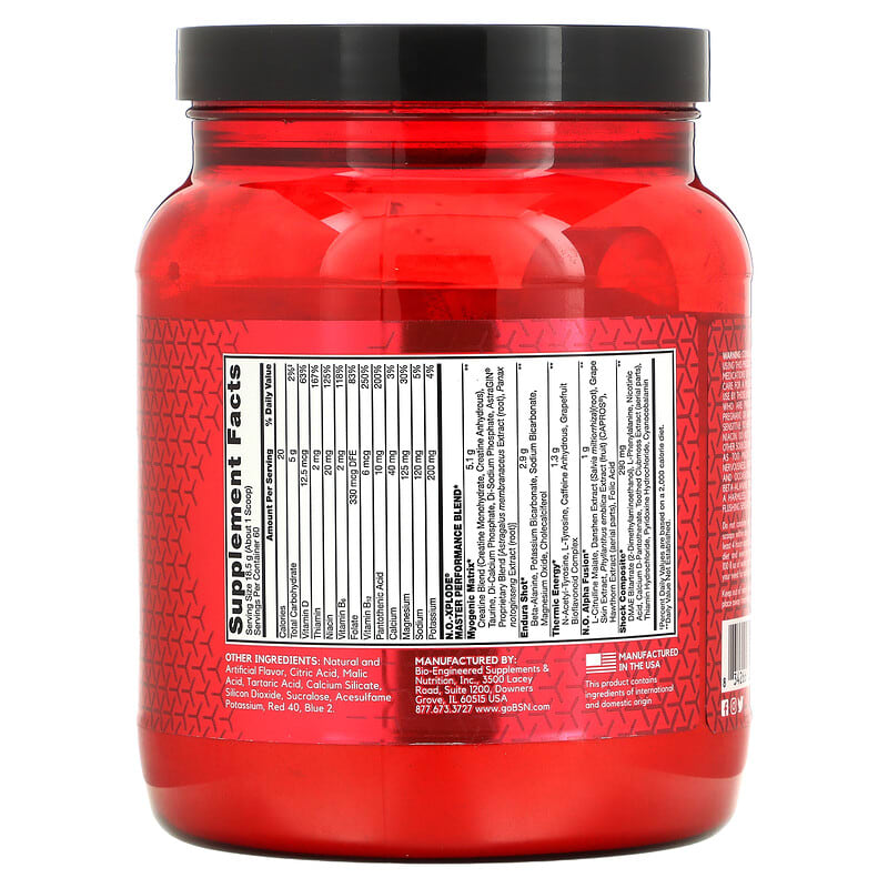 BSN NO-Xplode Pre Workout Igniter Grape 2.45 lbs