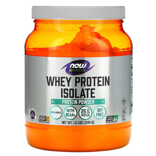 Now Whey Protein Isolate Unflavored 1.2 lbs