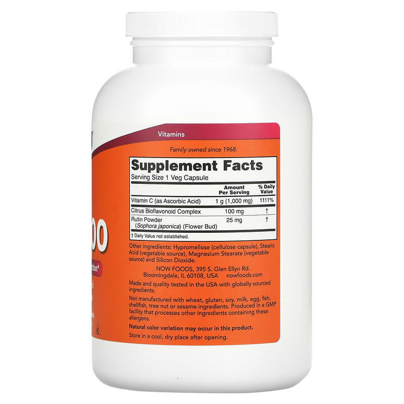 Now C-1000 with Bioflavonoids  500 caps
