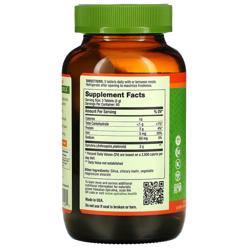 Nutrex Hawaii Pure Hawaiian Spirulina  180 tabs