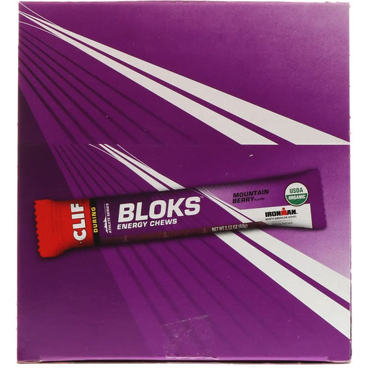Clif Bar Bloks Energy Chews Mountain Berry 18 pckts