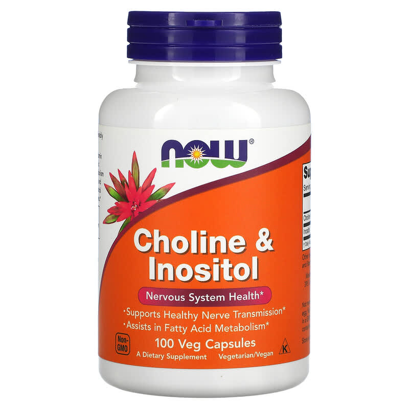 Now Choline and Inositol (500mg)  100 vcaps
