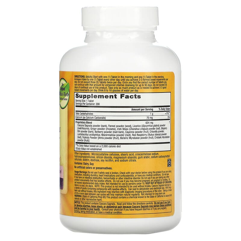 Nature's Secret Super Cleanse For Your Colon  200 tabs