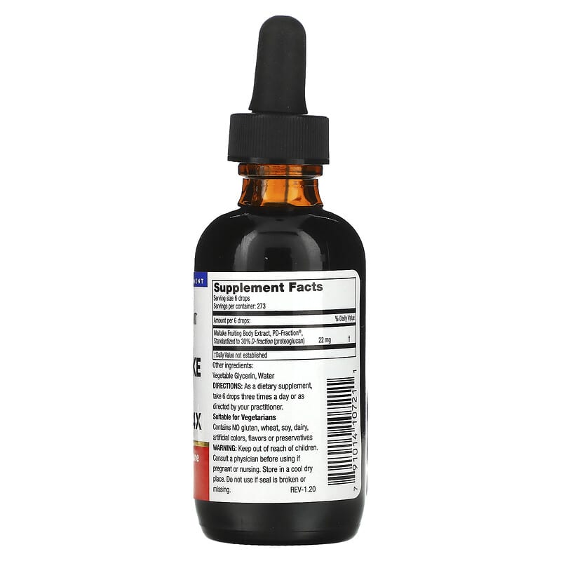 Mushroom Wisdom Maitake D-Fraction Pro 4X Liquid  60 mL