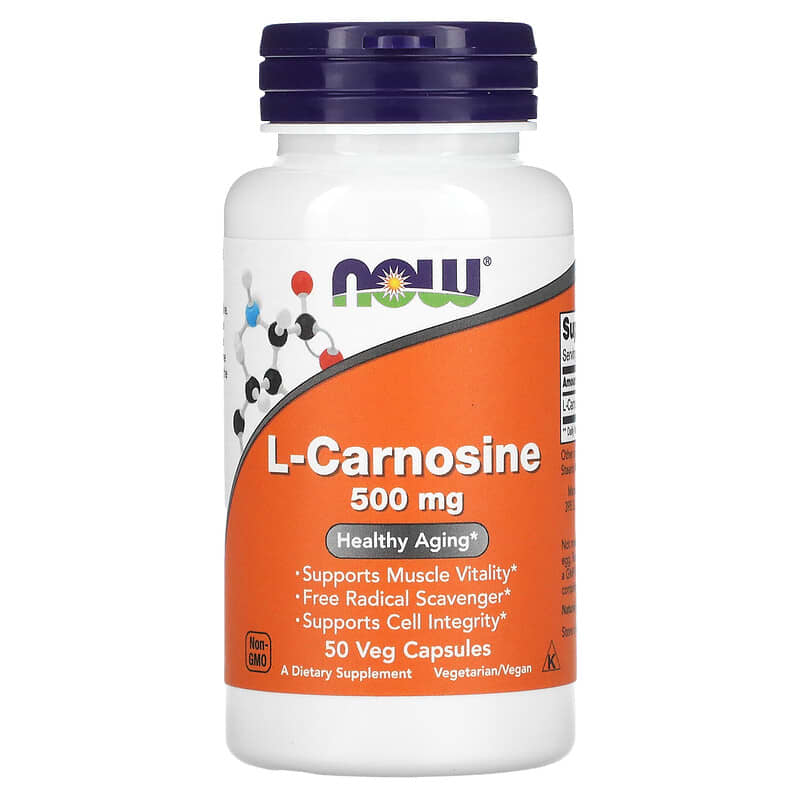 Now L-Carnosine (500mg)  50 vcaps