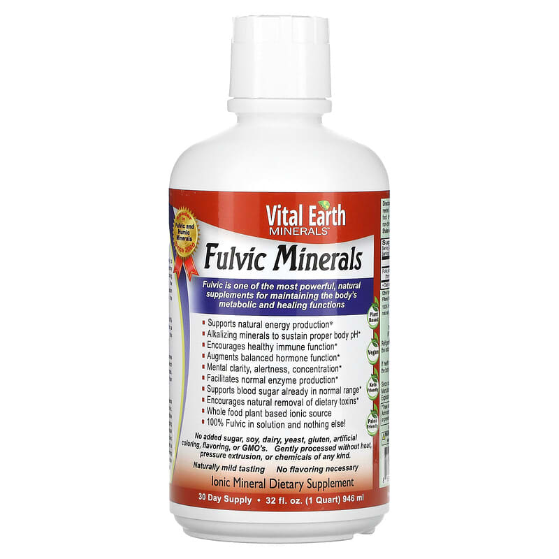 Vital Earth Minerals Fulvic Minerals Liquid  32 fl.oz